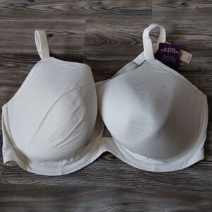 Cacique Completely Cool French Full Coverage Bra Cream size 46DDD